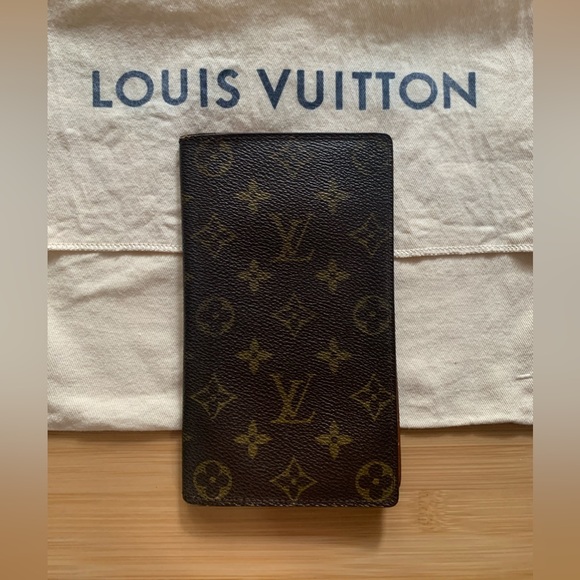 Brown Monogram Repurposed LV Passport Wallet